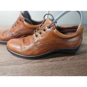 ECCO Light Brown Leather Lace Up Oxford Shoes 203127 EU 38 US 7-7.5 Womens